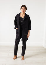 Load image into Gallery viewer, Neoprene Flower Coat in Black