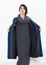 Load image into Gallery viewer, Petale Coat in Silver/Blue