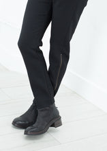 Load image into Gallery viewer, Side Zip Slim Pant in Black