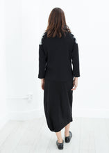 Load image into Gallery viewer, Contrast Felted Sweater in Black