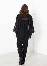 Load image into Gallery viewer, Poet Silk Sweater in Black