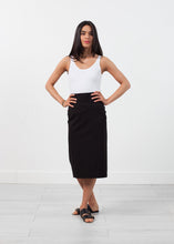 Load image into Gallery viewer, Long Pencil Skirt in Black