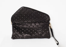 Load image into Gallery viewer, Roxanne Leather Clutch in Black