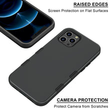 Load image into Gallery viewer, My Tech Pro LIQUID SILICONE EDITION Hybrid Case + AttachMe with MagSafe Compatible for Apple iPhone 12 Pro (6.1) / iPhone 12 (6.1) - Black