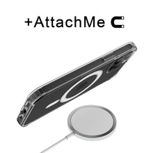 Load image into Gallery viewer, My Tech Pro LIQUID SILICONE EDITION Hybrid Case + AttachMe with MagSafe Compatible for Apple iPhone 12 Pro (6.1) / iPhone 12 (6.1) - Black