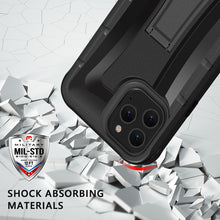 Load image into Gallery viewer, My Tech Pro LIQUID SILICONE EDITION Hybrid Case + AttachMe with MagSafe Compatible for Apple iPhone 12 Pro (6.1) / iPhone 12 (6.1) - Black