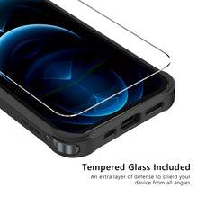 Load image into Gallery viewer, My Tech Pro LIQUID SILICONE EDITION Hybrid Case + AttachMe with MagSafe Compatible for Apple iPhone 12 Pro (6.1) / iPhone 12 (6.1) - Black