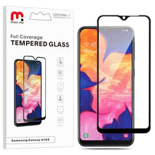 Load image into Gallery viewer, MyBat Pro Full Coverage Tempered Glass Screen Protector for Samsung Galaxy A10E - Black
