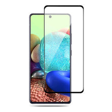 Load image into Gallery viewer, MyBat Pro Full Coverage Tempered Glass Screen Protector for Samsung Galaxy A71 5G - Black