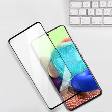 Load image into Gallery viewer, MyBat Pro Full Coverage Tempered Glass Screen Protector for Samsung Galaxy A71 5G - Black