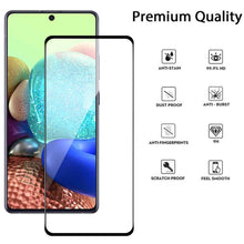 Load image into Gallery viewer, MyBat Pro Full Coverage Tempered Glass Screen Protector for Samsung Galaxy A71 5G - Black