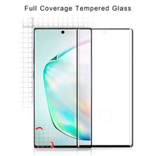 Load image into Gallery viewer, MyBat Pro Full Curve Coverage Tempered Glass Screen Protector for Samsung Galaxy Note 10 Plus (6.8) / Galaxy Note 10 Plus 5G - Black
