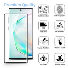 Load image into Gallery viewer, MyBat Pro Full Curve Coverage Tempered Glass Screen Protector for Samsung Galaxy Note 10 Plus (6.8) / Galaxy Note 10 Plus 5G - Black