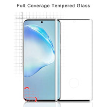 Load image into Gallery viewer, MyBat Pro Full Curve Coverage Tempered Glass Screen Protector for Samsung Galaxy S20 PLUS (6.7) / Galaxy S20 Plus 5G - Black