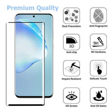 Load image into Gallery viewer, MyBat Pro Full Curve Coverage Tempered Glass Screen Protector for Samsung Galaxy S20 PLUS (6.7) / Galaxy S20 Plus 5G - Black