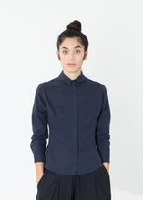 Load image into Gallery viewer, Wrinkled Tux Shirt in Navy
