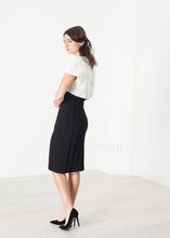 Load image into Gallery viewer, Layered Contrast Dress in Cream/Black
