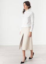 Load image into Gallery viewer, Tulle Pleat Skirt in Cream
