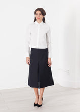 Load image into Gallery viewer, Tulle Pleat Skirt in Navy
