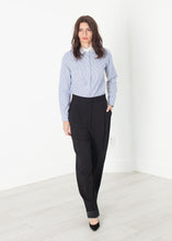 Load image into Gallery viewer, Longsleeve Blouse in Blue Stripe
