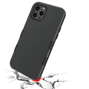 My Tech Pro LIQUID SILICONE EDITION Hybrid Case + AttachMe with MagSafe Compatible for Apple iPhone 12 Pro (6.1) / iPhone 12 (6.1) - Black