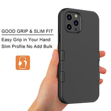 Load image into Gallery viewer, My Tech Pro LIQUID SILICONE EDITION Hybrid Case + AttachMe with MagSafe Compatible for Apple iPhone 12 Pro (6.1) / iPhone 12 (6.1) - Black
