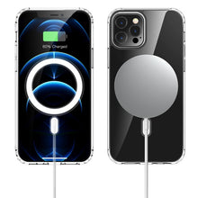 Load image into Gallery viewer, My Tech Pro LIQUID SILICONE EDITION Hybrid Case + AttachMe with MagSafe Compatible for Apple iPhone 12 Pro (6.1) / iPhone 12 (6.1) - Black
