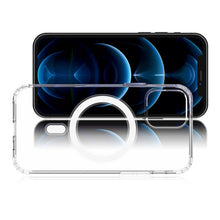 Load image into Gallery viewer, My Tech Pro LIQUID SILICONE EDITION Hybrid Case + AttachMe with MagSafe Compatible for Apple iPhone 12 Pro (6.1) / iPhone 12 (6.1) - Black
