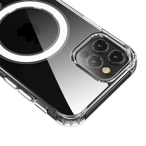 My Tech Pro LIQUID SILICONE EDITION Hybrid Case + AttachMe with MagSafe Compatible for Apple iPhone 12 Pro (6.1) / iPhone 12 (6.1) - Black
