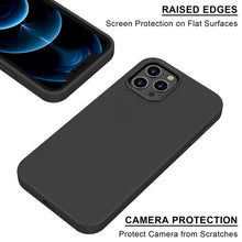 Load image into Gallery viewer, My Tech Pro LIQUID SILICONE EDITION Hybrid Case + AttachMe with MagSafe Compatible for Apple iPhone 12 Pro (6.1) / iPhone 12 (6.1) - Black
