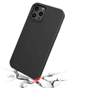 My Tech Pro LIQUID SILICONE EDITION Hybrid Case + AttachMe with MagSafe Compatible for Apple iPhone 12 Pro (6.1) / iPhone 12 (6.1) - Black