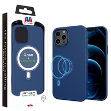 Load image into Gallery viewer, My Tech Pro LIQUID SILICONE EDITION Hybrid Case + AttachMe with MagSafe Compatible for Apple iPhone 12 Pro (6.1) / iPhone 12 (6.1) - Black
