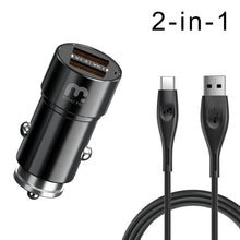 Load image into Gallery viewer, MyBat Pro 2-in-1 Car Charger with 6ft Micro USB Cable - Black
