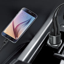 Load image into Gallery viewer, MyBat Pro 2-in-1 Car Charger with 6ft Micro USB Cable - Black
