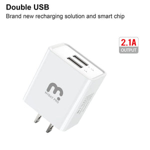 MyBat Pro 2-in-1 Car Charger with 6ft Micro USB Cable - Black