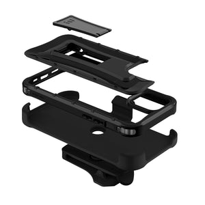 My Tech Pro LIQUID SILICONE EDITION Hybrid Case + AttachMe with MagSafe Compatible for Apple iPhone 12 Pro (6.1) / iPhone 12 (6.1) - Black