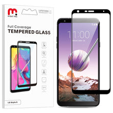 Load image into Gallery viewer, MyBat Pro Full Coverage Tempered Glass Screen Protector for Lg Stylo 5 - Black
