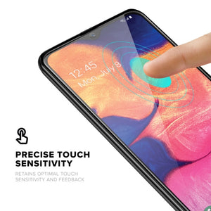MyBat Pro Full Coverage Tempered Glass Screen Protector for Samsung Galaxy A10E - Black