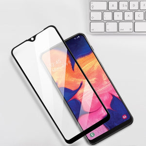 MyBat Pro Full Coverage Tempered Glass Screen Protector for Samsung Galaxy A10E - Black