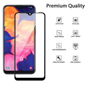 MyBat Pro Full Coverage Tempered Glass Screen Protector for Samsung Galaxy A10E - Black