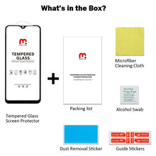 Load image into Gallery viewer, MyBat Pro Full Coverage Tempered Glass Screen Protector for Samsung Galaxy A10E - Black
